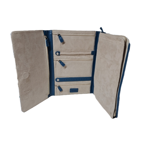 Lagoon Blue Jewelry Travel Clutch by Red Envelope - Picture 3 of 5